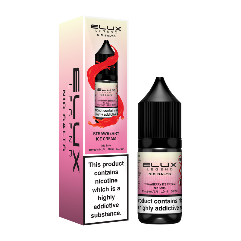 Strawberry Ice Cream Nic Salt by Elux - Nic Salts UK
