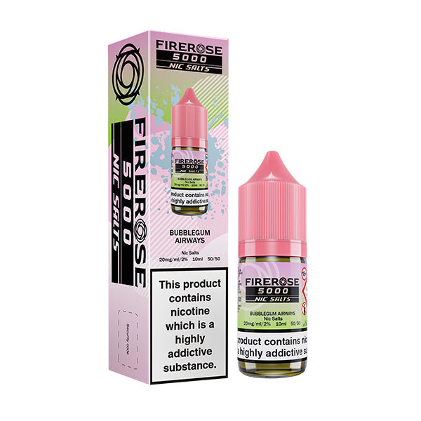 Elux Firerose 5000 Bubblegum Airways 10ml Nic Salt