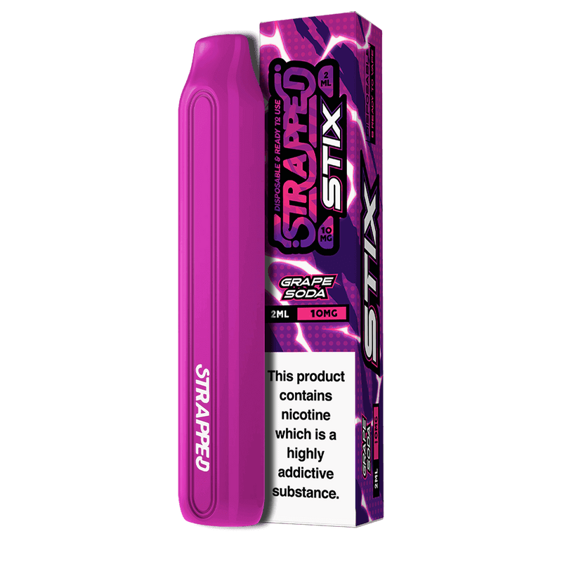 Strapped Stix Disposable Vape Device - Grape Soda