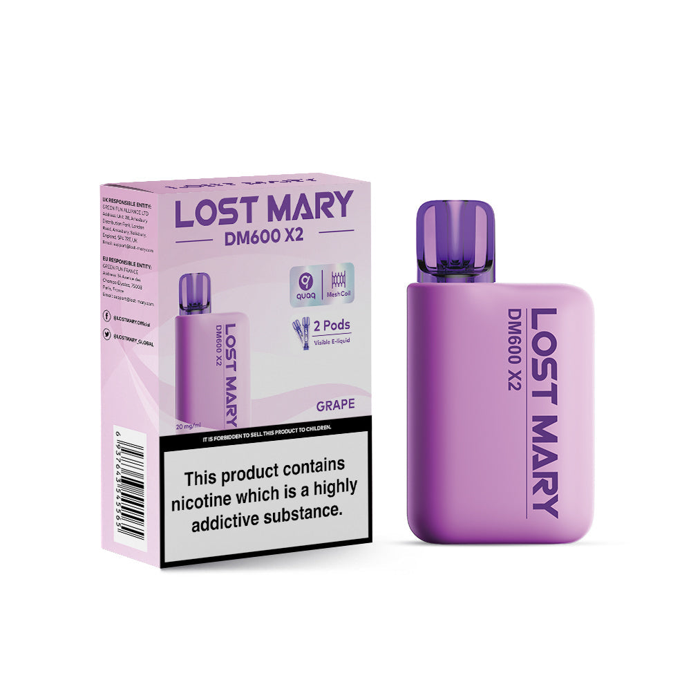 Lost Mary DM600 X2 Disposable Vape - Grape