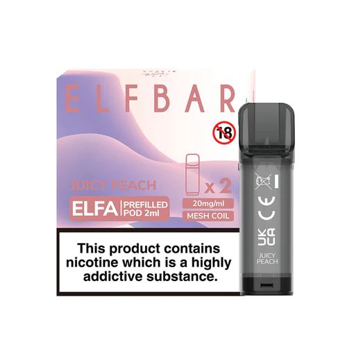Elf Bar Elfa Prefilled Pods 2pcs - Juicy Peach