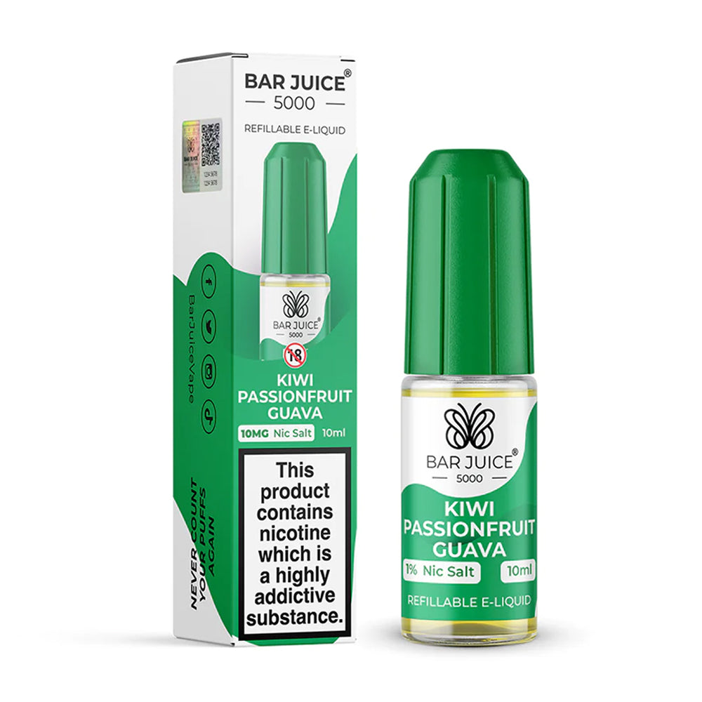 Bar Juice 5000 Kiwi Passionfruit Guava 10ml Nic Salt - 10mg
