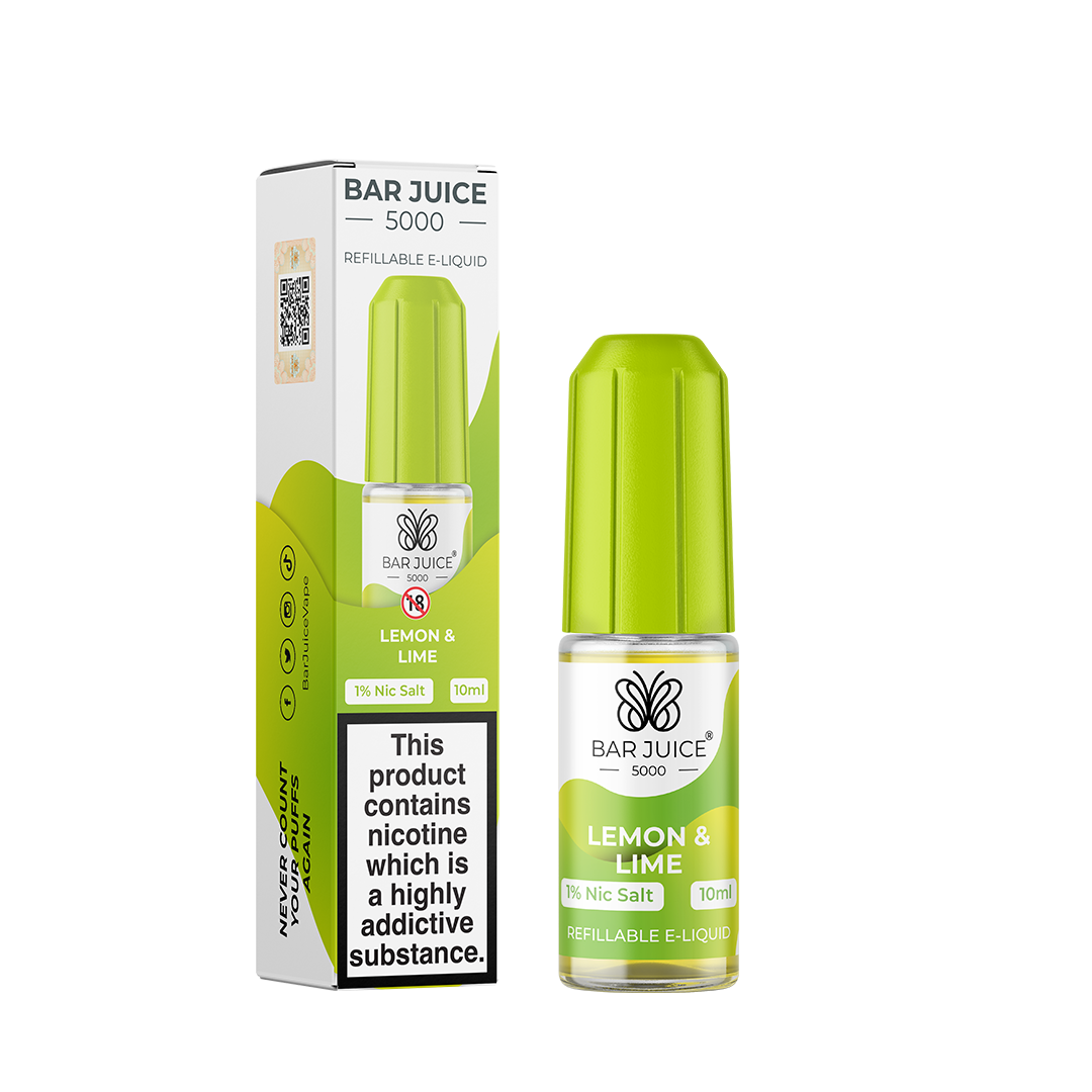 Bar Juice 5000 Lemon and Lime 10ml Nic Salt - 10mg