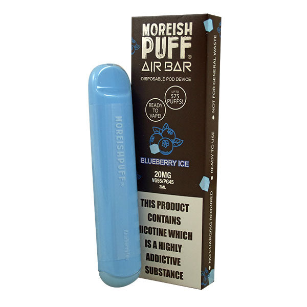 Moreish Puff Air Bar Blueberry Ice Disposable Pod Device
