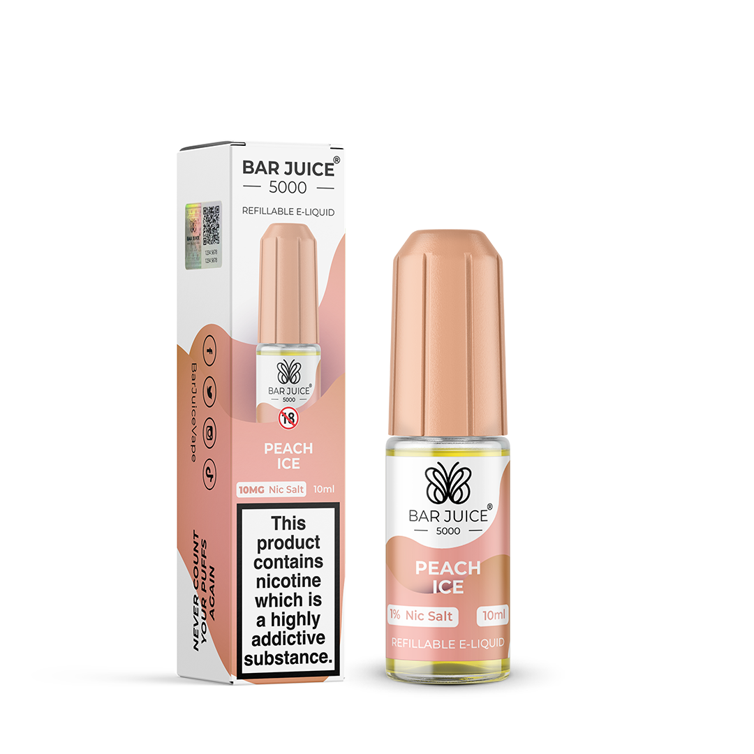 Bar Juice 5000 Peach Ice 10ml Nic Salt - 10mg