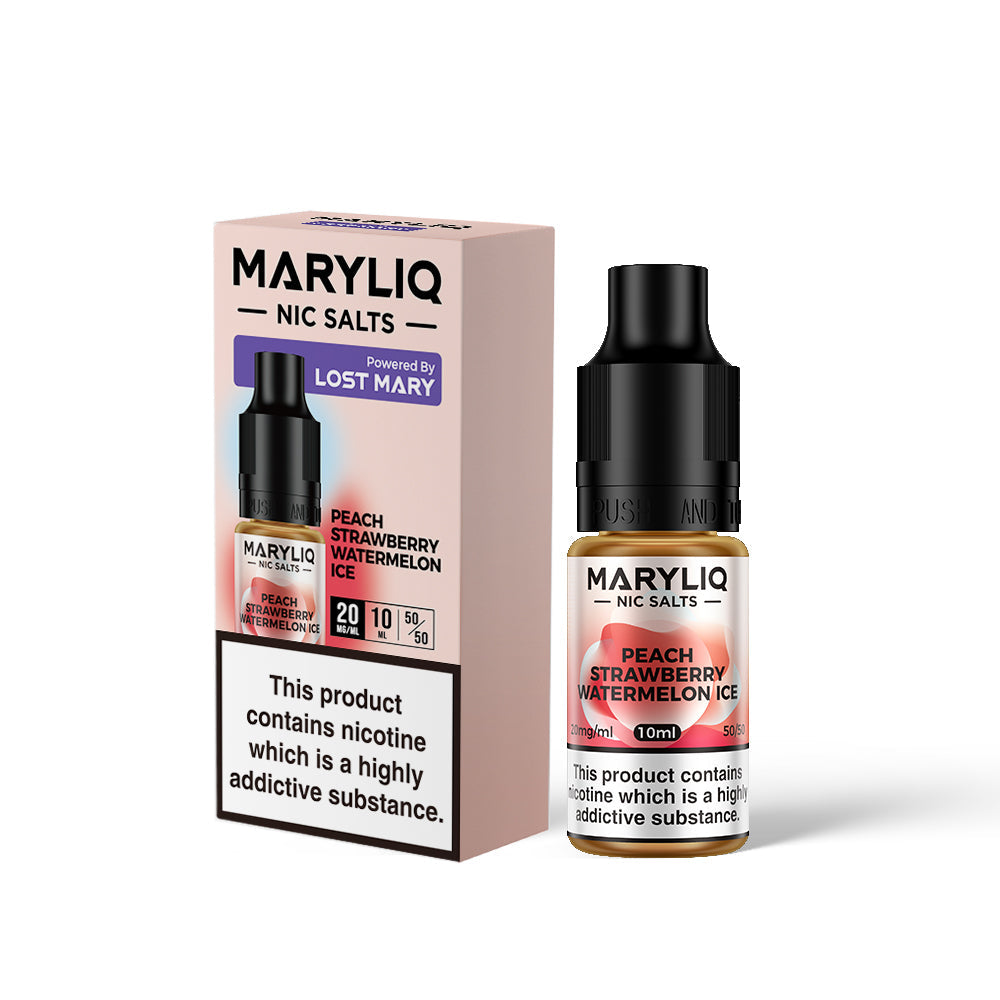 Lost Mary Maryliq Peach Strawberry Watermelon Ice Nic Salt 10ml