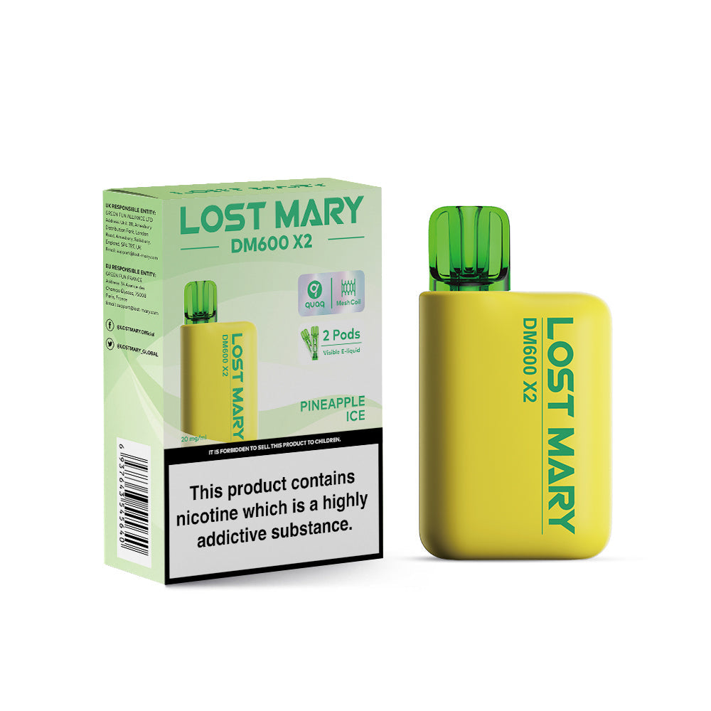 Lost Mary DM600 X2 Disposable Vape - Pineapple Ice