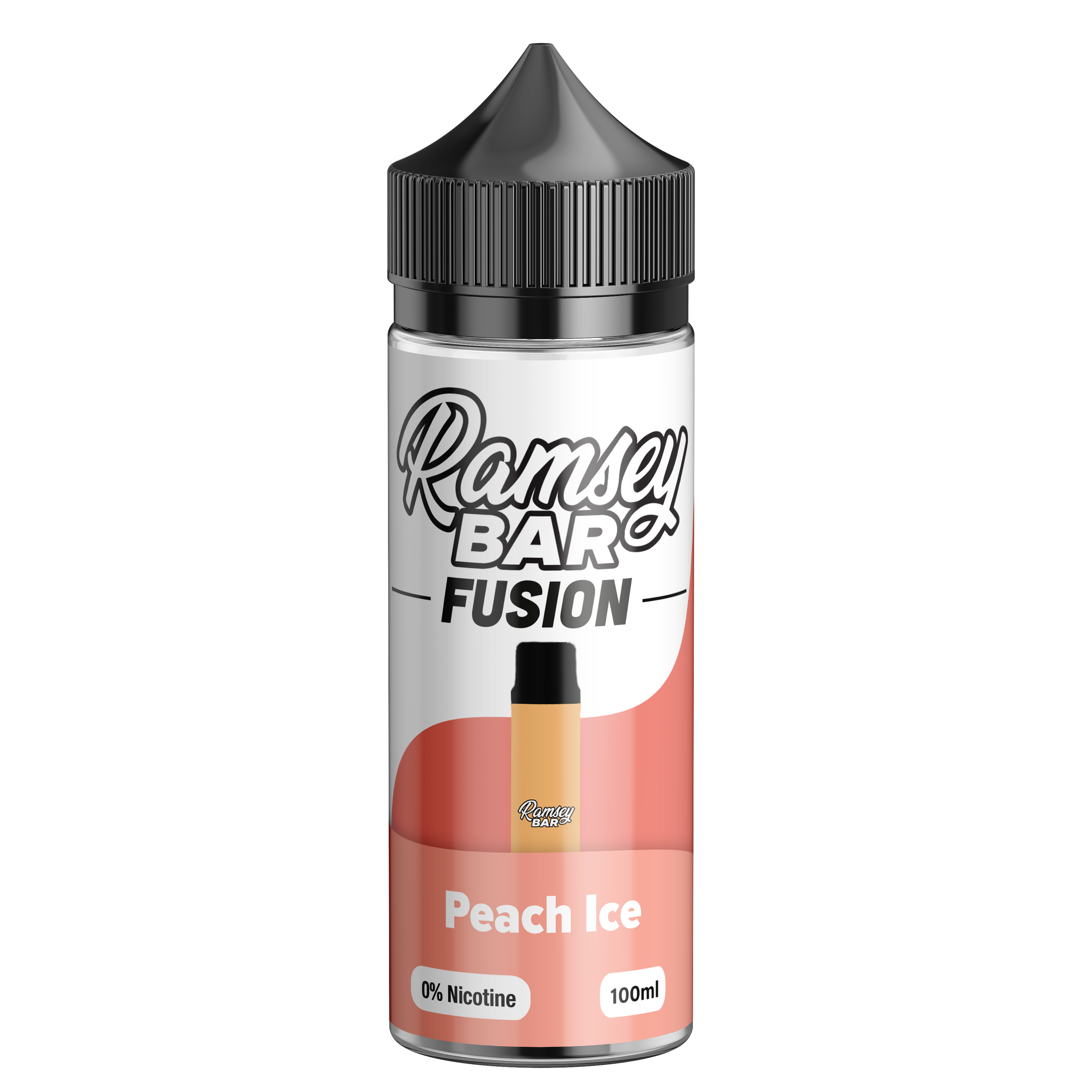 Ramsey Bar Fusion Peach Ice 100ml Short Fill E-Liquid