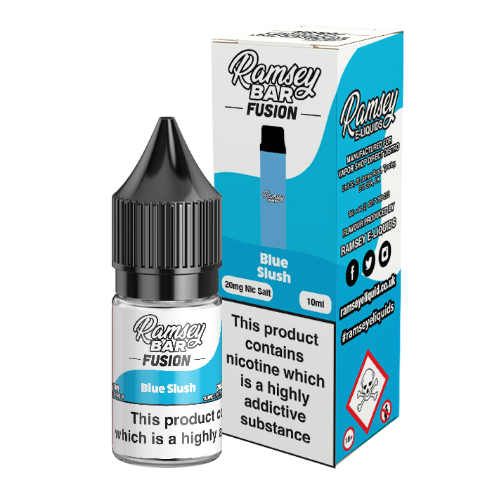 Ramsey Bar Fusion Blue Slush 10ml Nic Salt 20mg