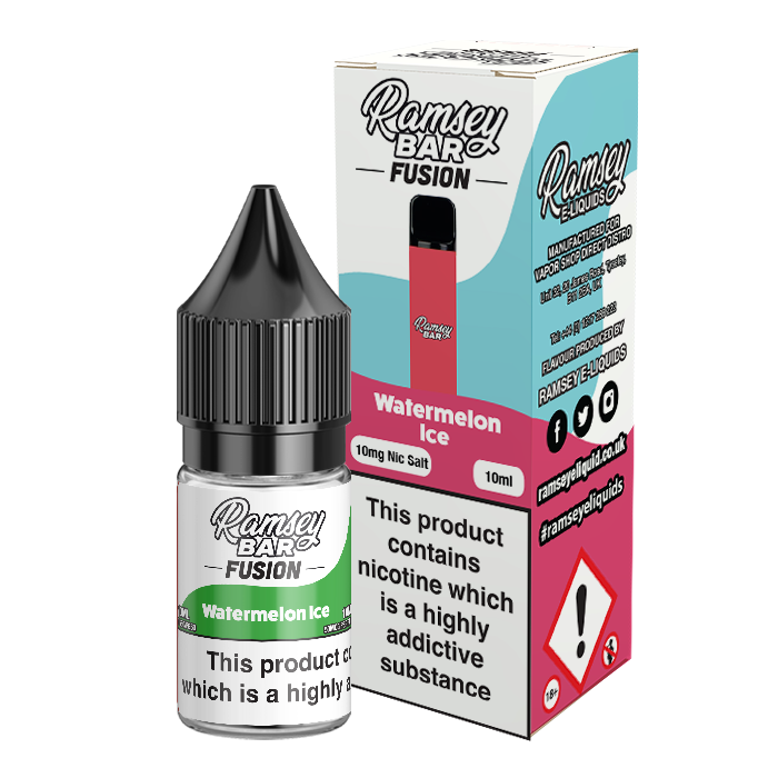 Watermelon Ice Nic Salt by Ramsey E-Liquids - Nic Salts UK