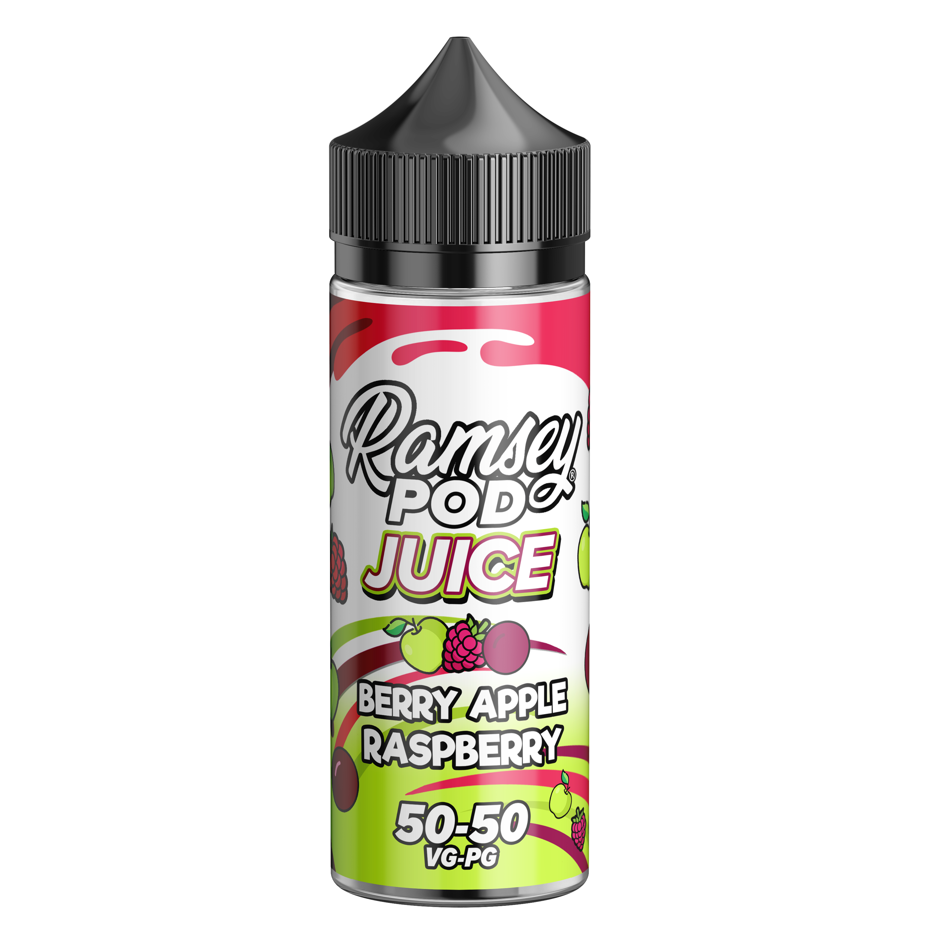 Ramsey Pod Juice Berry Apple Raspberry 0mg 100ml Short Fill E-Liquid