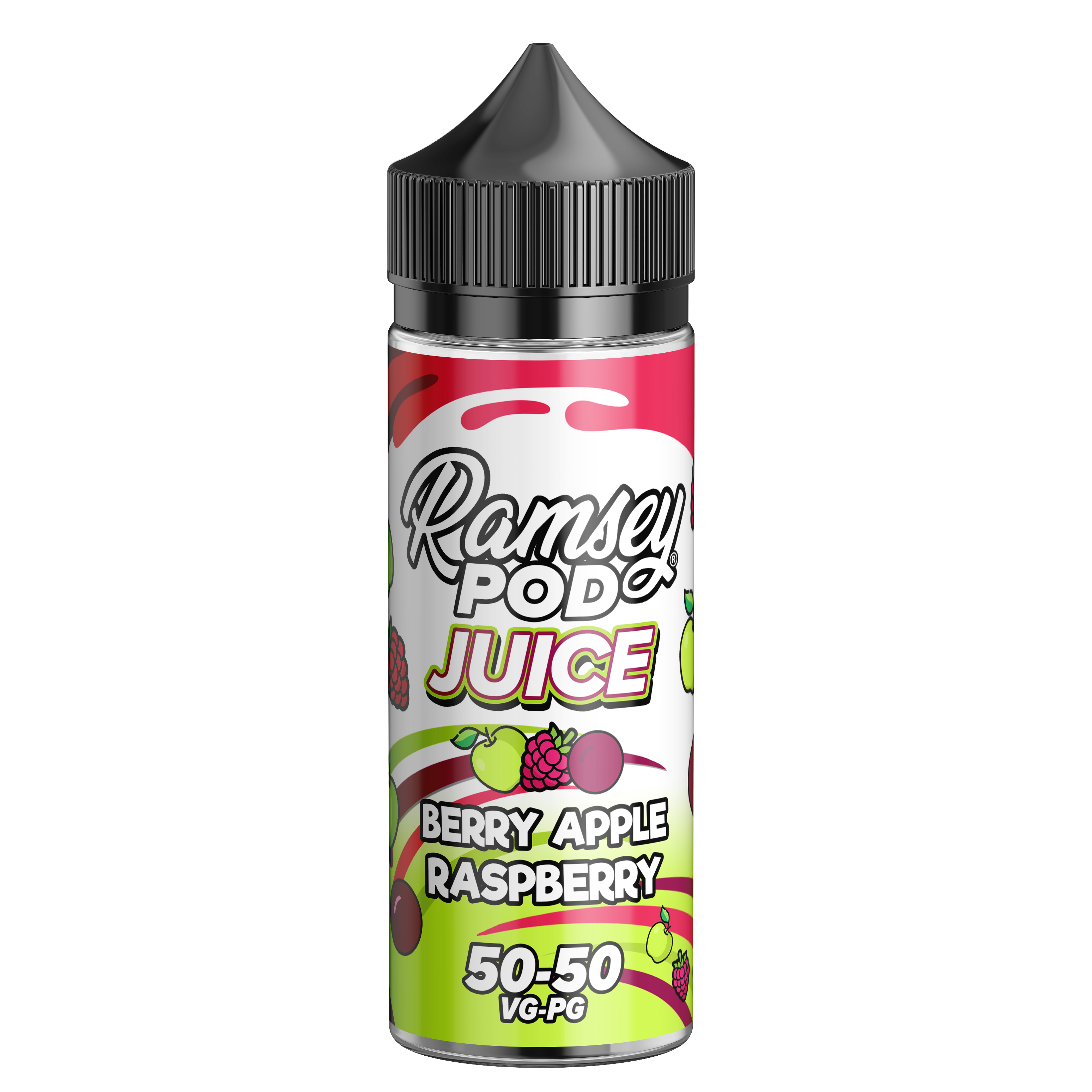 Ramsey Pod Juice Berry Apple Raspberry 0mg 100ml Short Fill E-Liquid - Price Marked