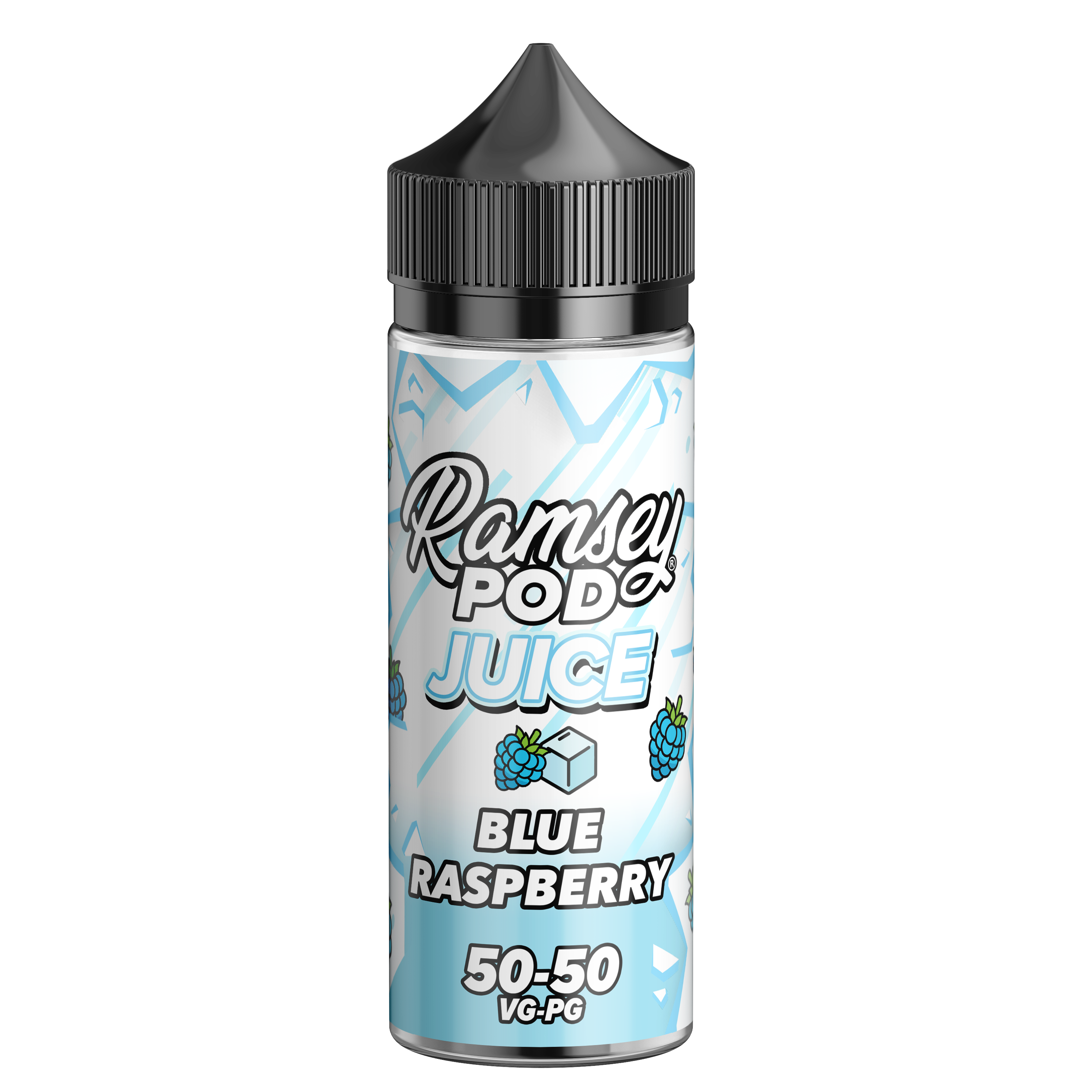 Ramsey Pod Juice Blue Raspberry Ice 0mg 100ml Short Fill E-Liquid