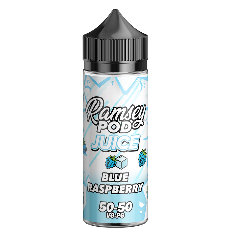 Ramsey Pod Juice Blue Raspberry Ice 0mg 100ml Short Fill E-Liquid