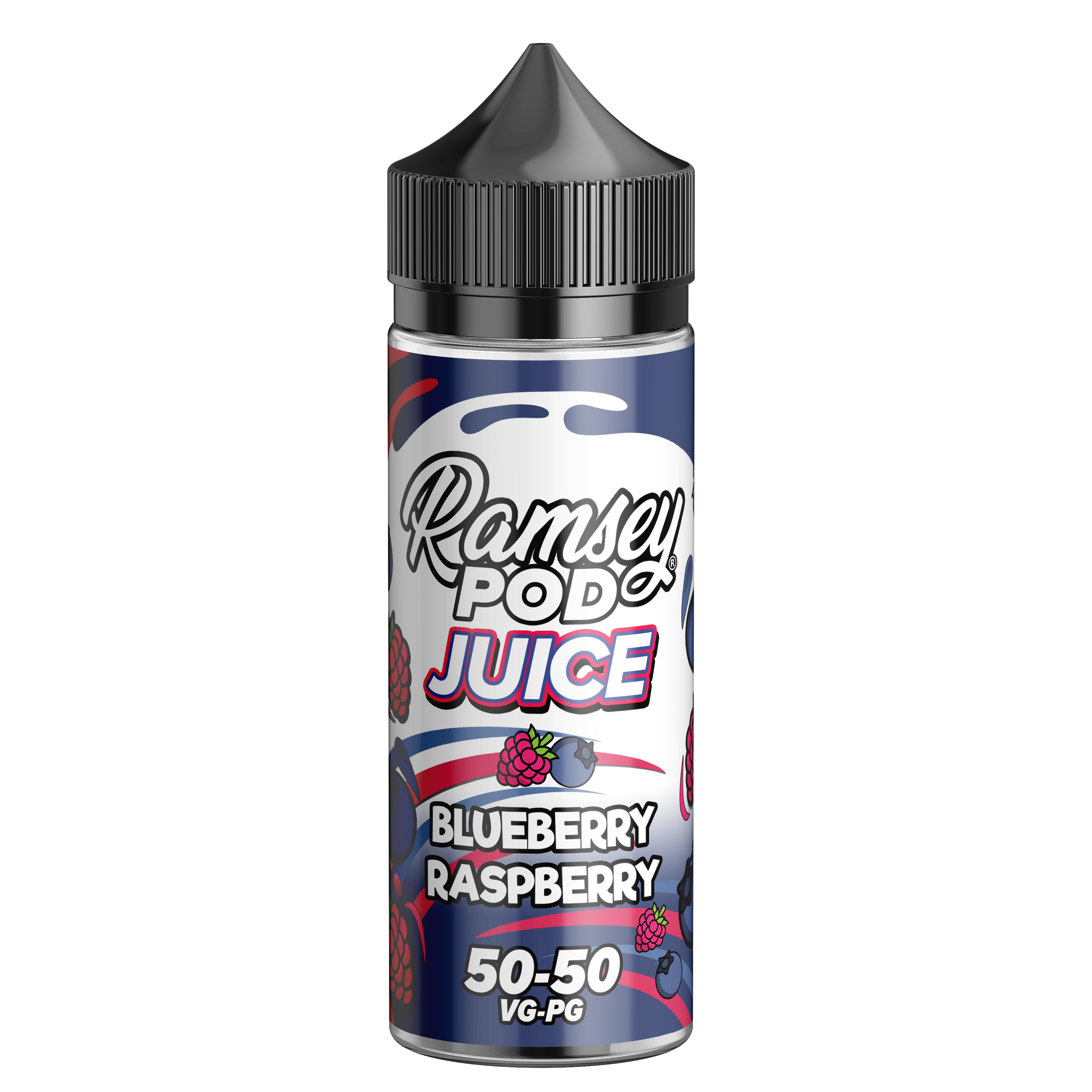 Ramsey Pod Juice Blueberry Raspberry 0mg 100ml Short Fill E-Liquid