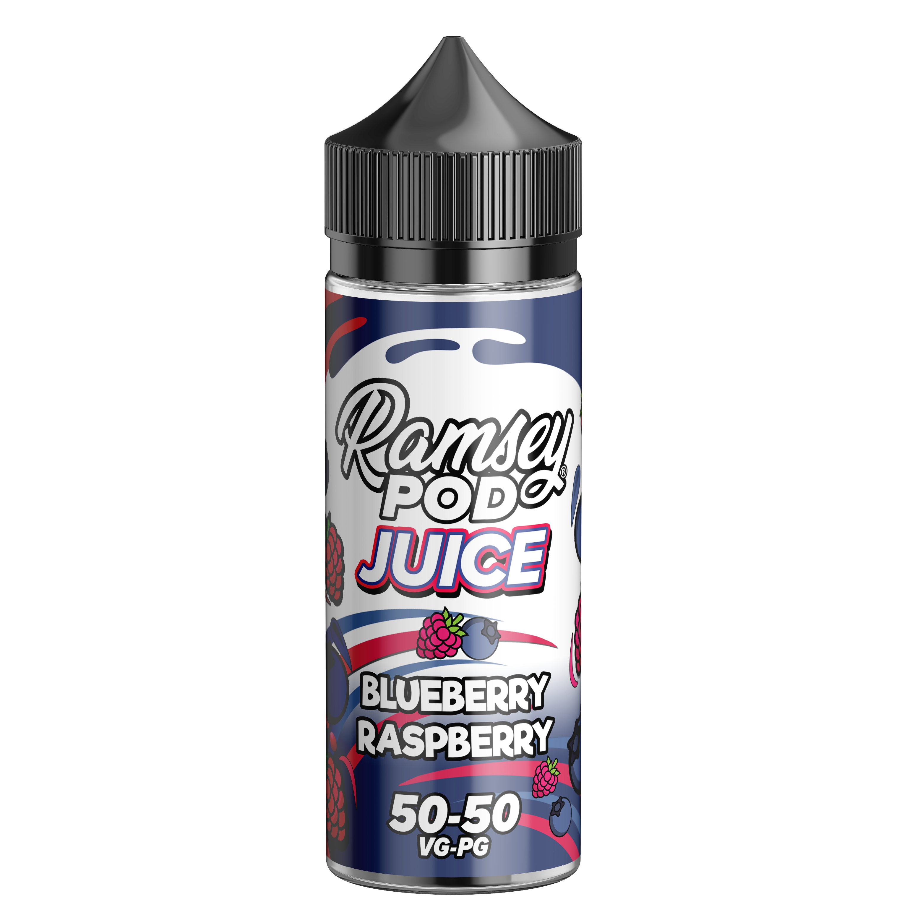 Ramsey Pod Juice Blueberry Raspberry 0mg 100ml Short Fill E-Liquid - Price Marked
