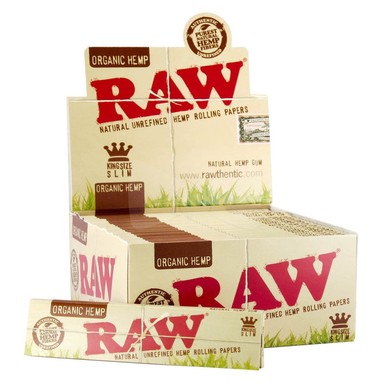 RAW Organic Hemp King Size Slim Rolling Papers (50pcs)