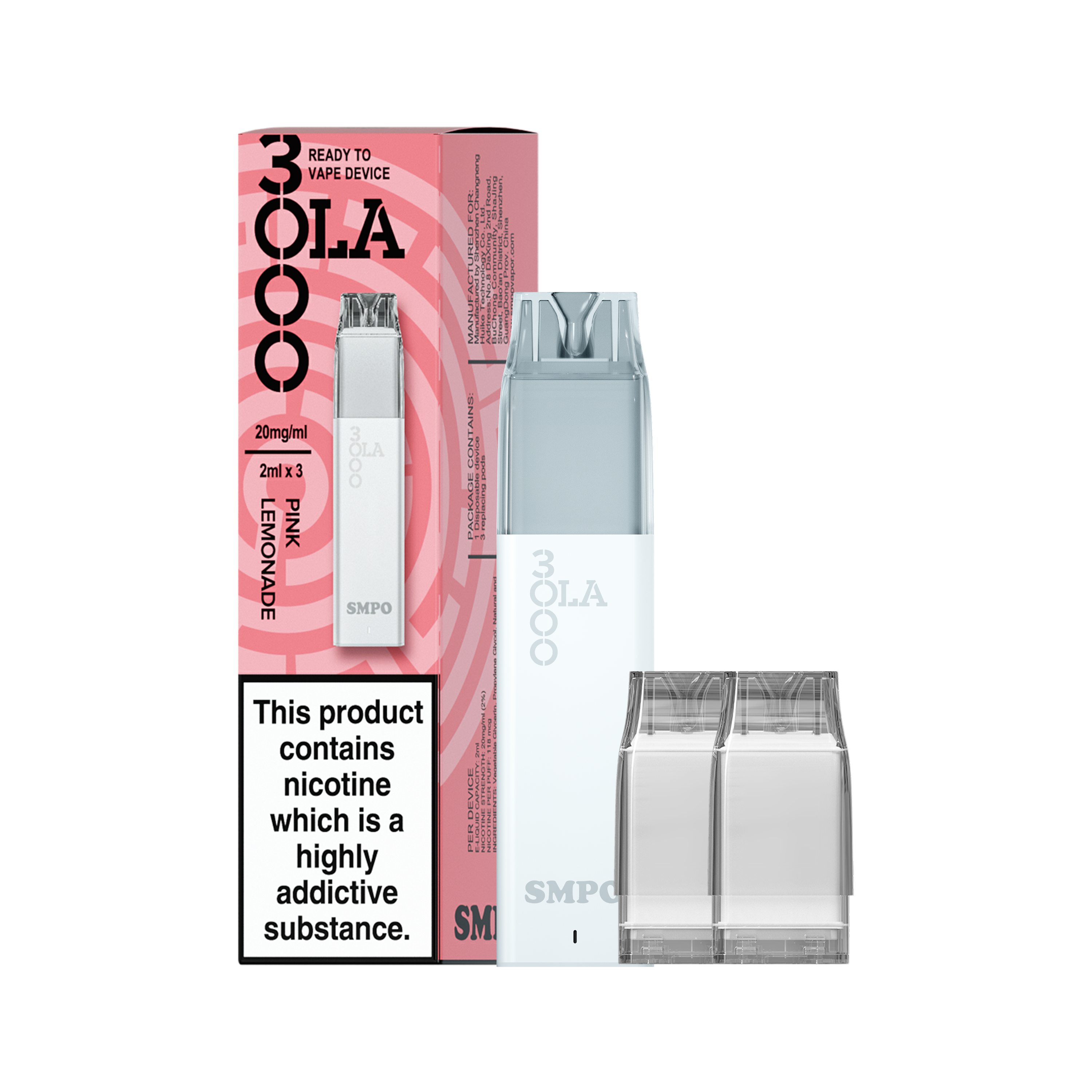 OLA 3000 Pod Disposable - Pink Lemonade