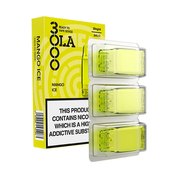 OLA 3000 Prefilled Pods 20mg (3pcs) - Mango Ice