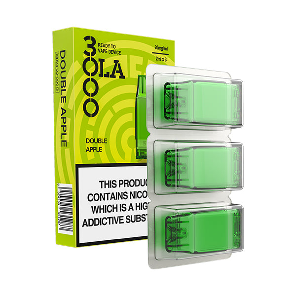 OLA 3000 Prefilled Pods 20mg (3pcs) - Double Apple