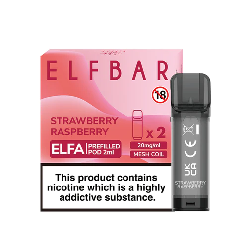 Elf Bar Elfa Prefilled Pods 2pcs - Strawberry Raspberry