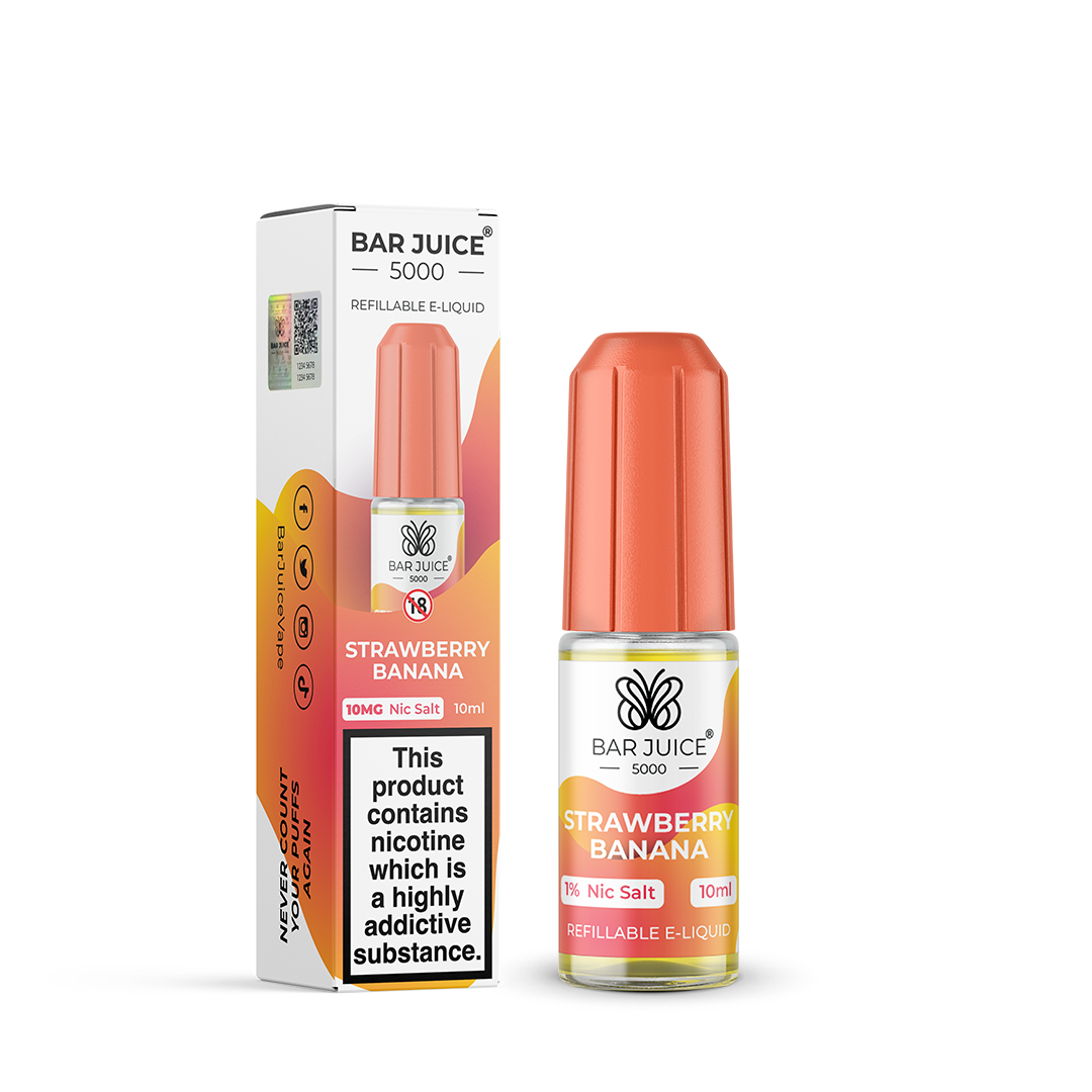 Bar Juice 5000 Strawberry Banana 10ml Nic Salt - 10mg