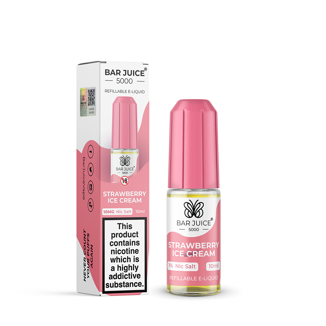 Bar Juice 5000 Strawberry Ice Cream 10ml Nic Salt - 10mg