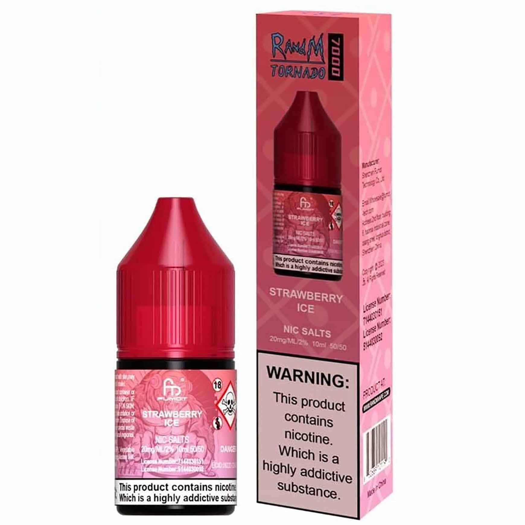 RandM 7000 Strawberry Ice 10ml Nic Salt