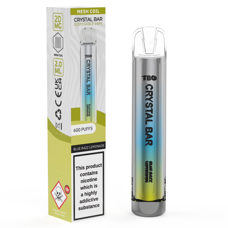 TBO Crystal Bar Disposable Vape Device - Blue Razz Lemonade
