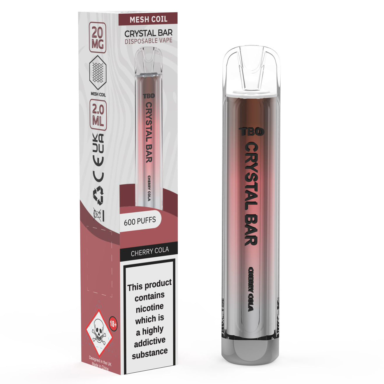 TBO Crystal Bar Disposable Vape Device - Cherry Cola