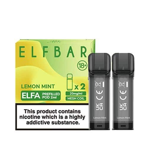 Elf Bar Elfa Prefilled Pods 2pcs - Lemon Mint (New)
