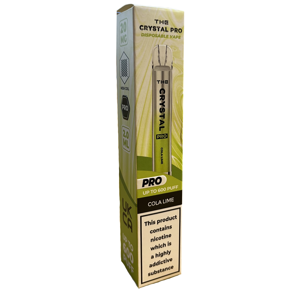 The Crystal Bar Pro Disposable Vape Device - Cola Lime
