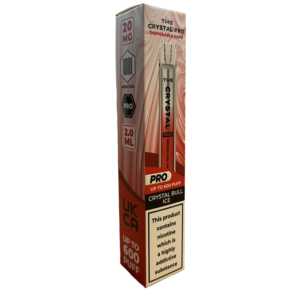 The Crystal Bar Pro Disposable Vape Device - Crystal Bull Ice