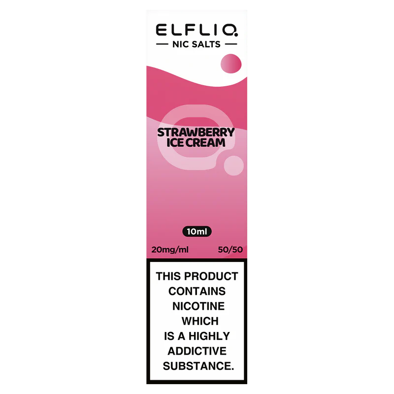 ELFLIQ Official Elf Bar Nic Salt 10ml Strawberry Ice Cream