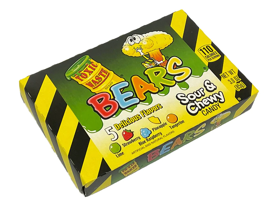 Toxic Waste Sour & Chewy Bears Theatre Box