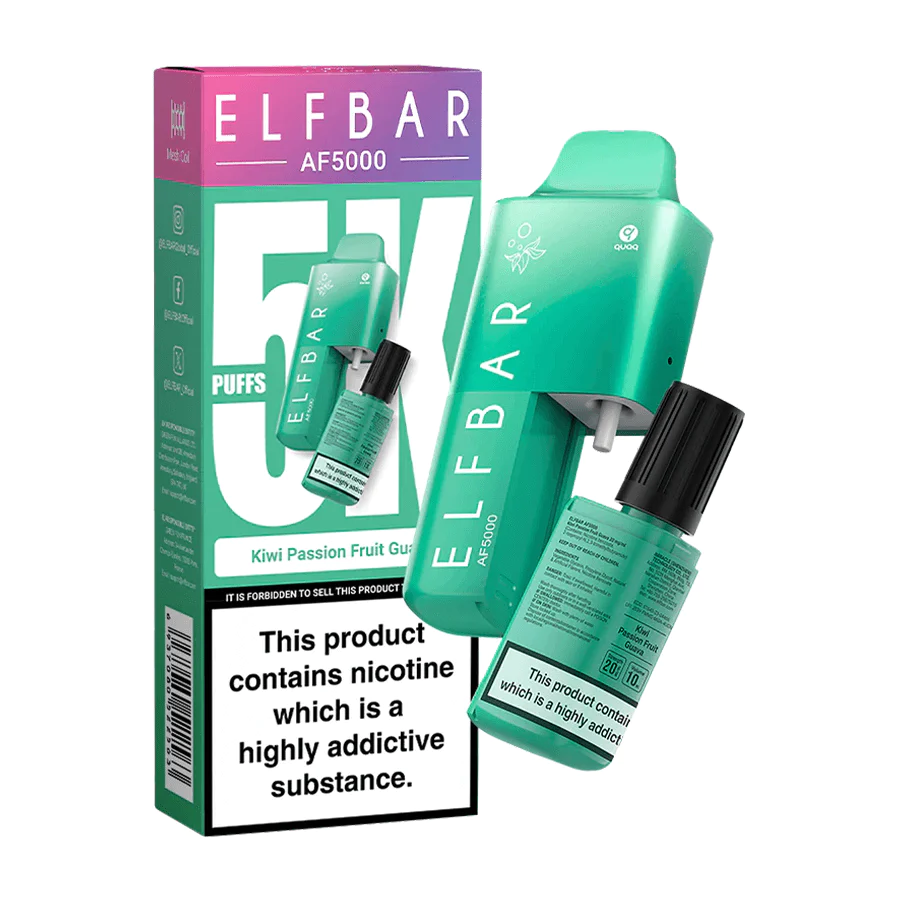 Elf Bar AF5000 Disposable Vape - Kiwi Passion Fruit Guava