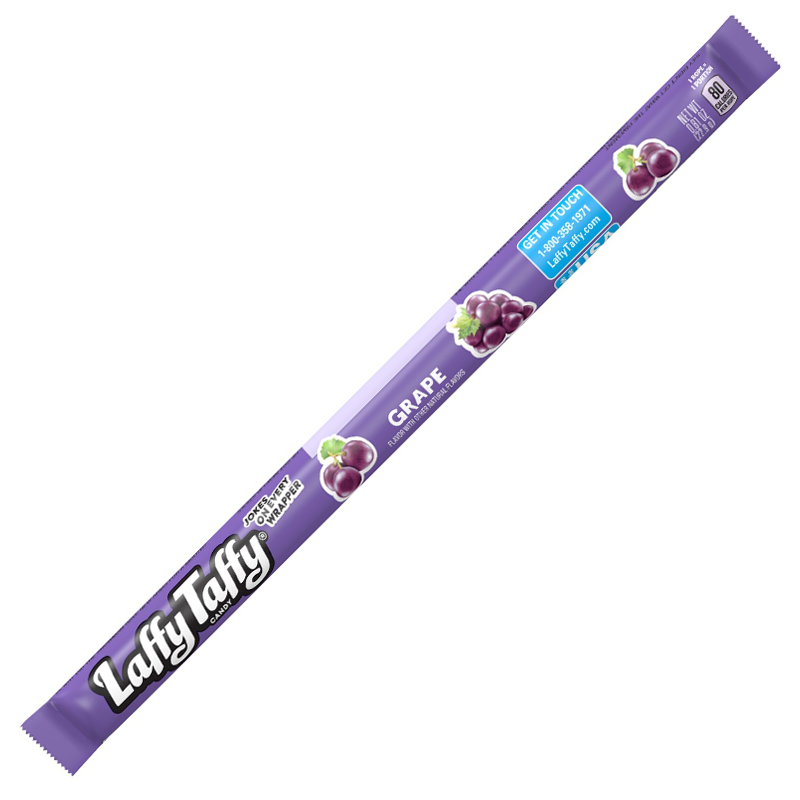 Wonka Laffy Taffy Candy Rope Grape (24 Pack)