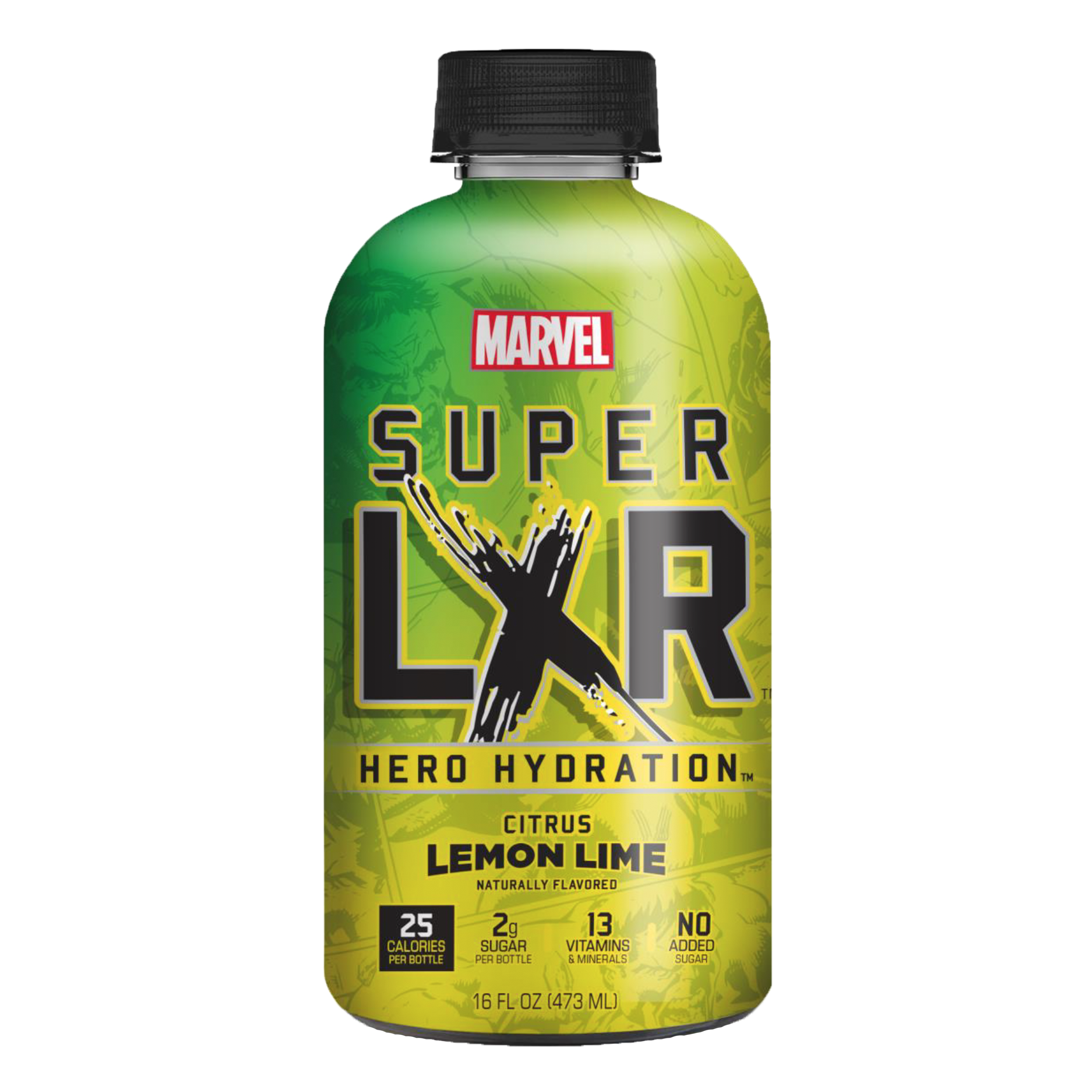 AriZona x Marvel Super LXR Hydration Drink - Citrus Lemon Lime - 1 Bottle (475ml)