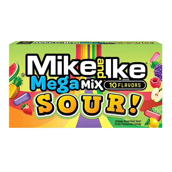 Mike and Ike Sour Mega Mix Theatre Box 5oz (141g) - 12 Packs