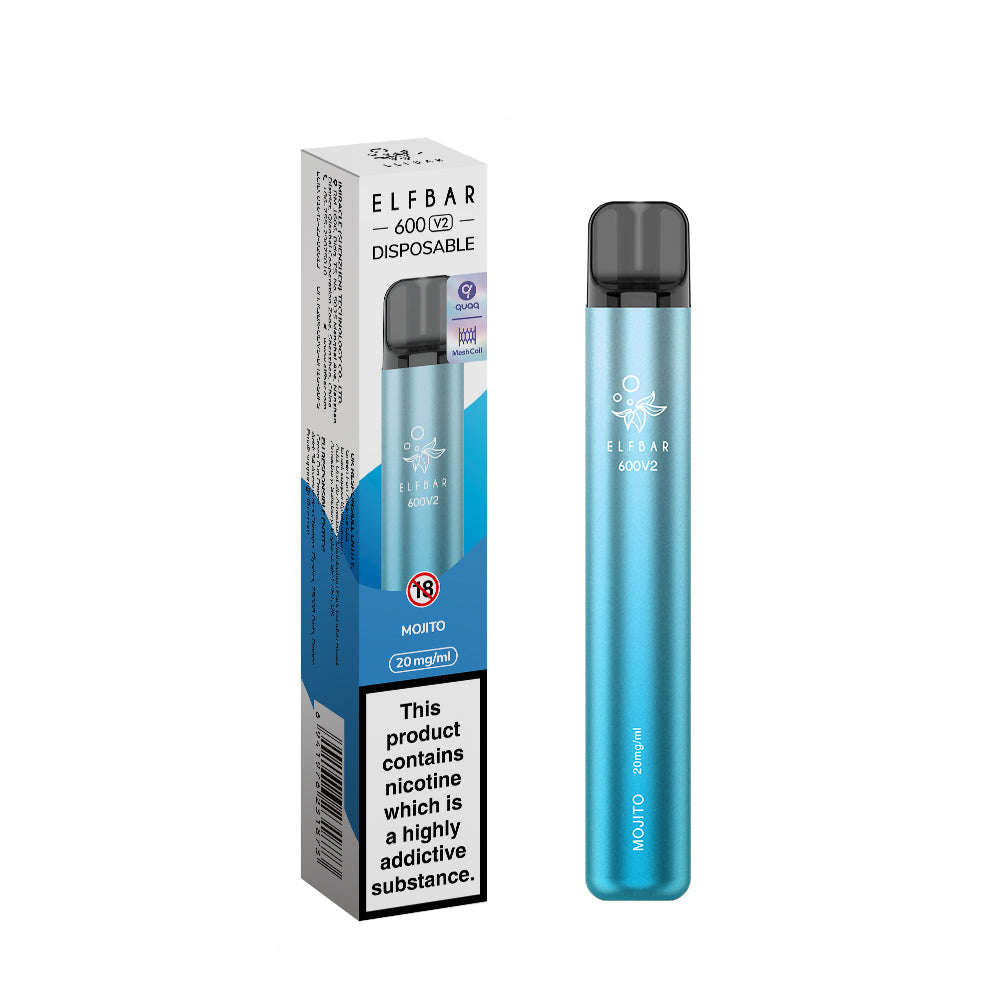 Elf Bar 600 V2 Disposable Vape 20mg - Mojito