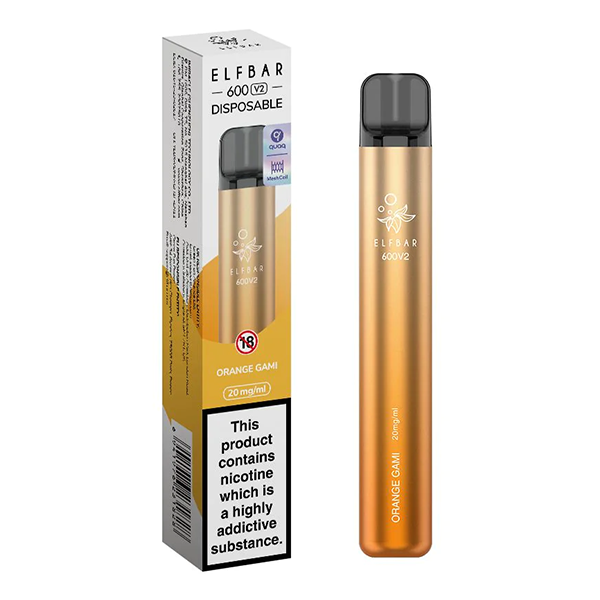 Elf Bar 600 V2 Disposable Vape 20mg - Orange Gami