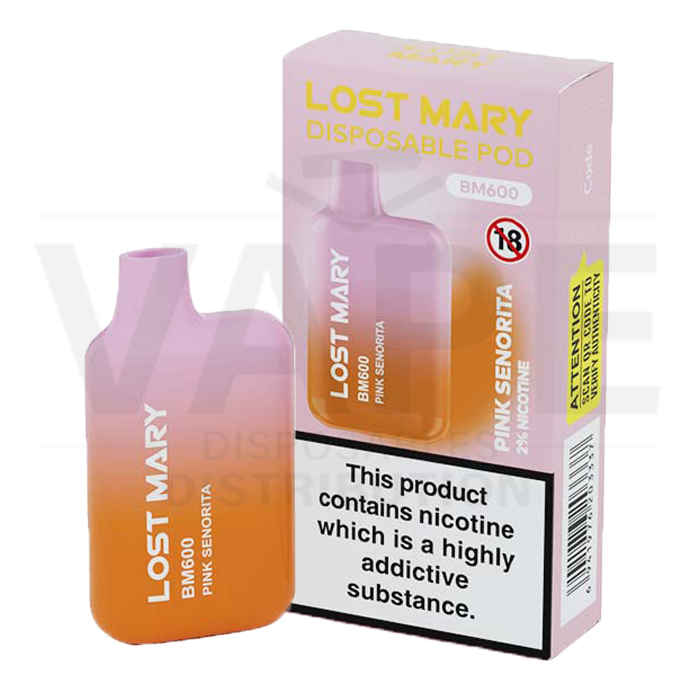 Lost Mary BM600 Disposable Vape Devices - Pink Senorita
