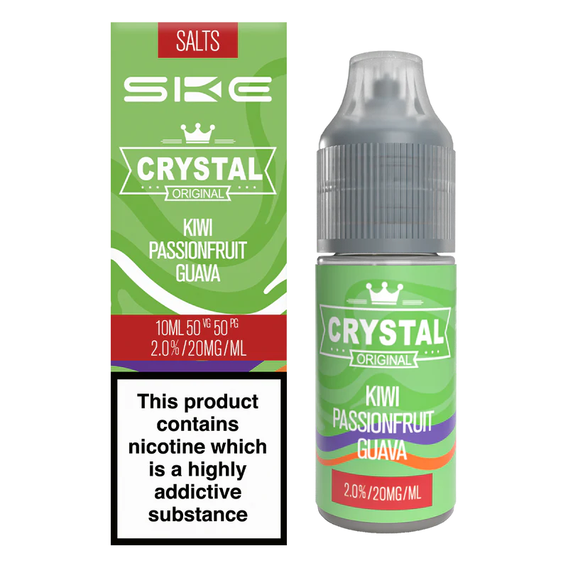 SKE Crystal Original Salts Kiwi Passionfruit Guava 10ml - 20mg