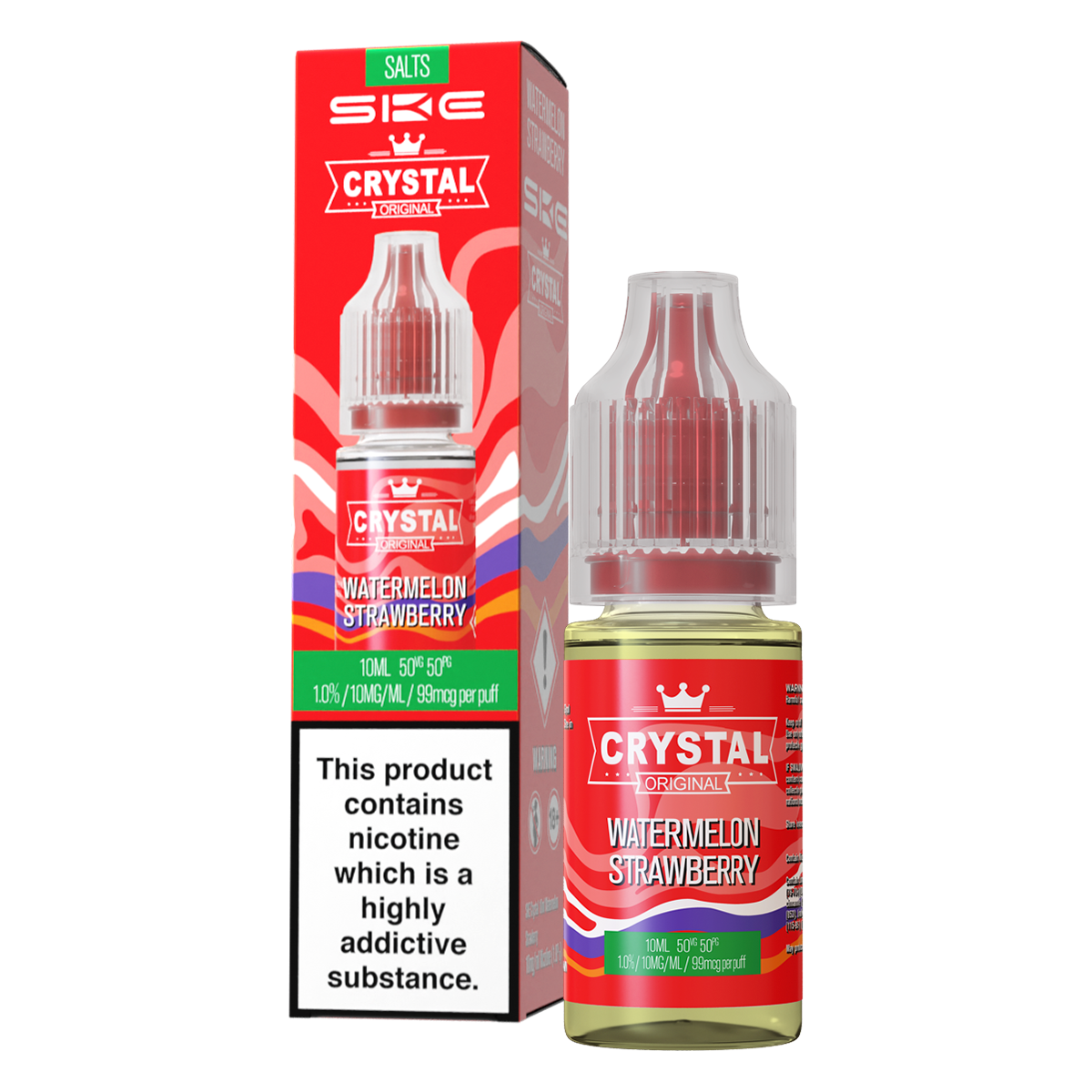 Watermelon Strawberry Nic Salt by SKE - Nic Salts UK