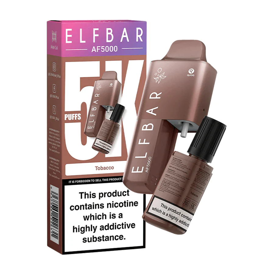 Elf Bar AF5000 Disposable Vape - Tobacco