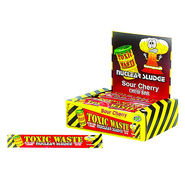 Toxic Waste Nuclear Sludge Chew Bar Sour Cherry (50 Pack)