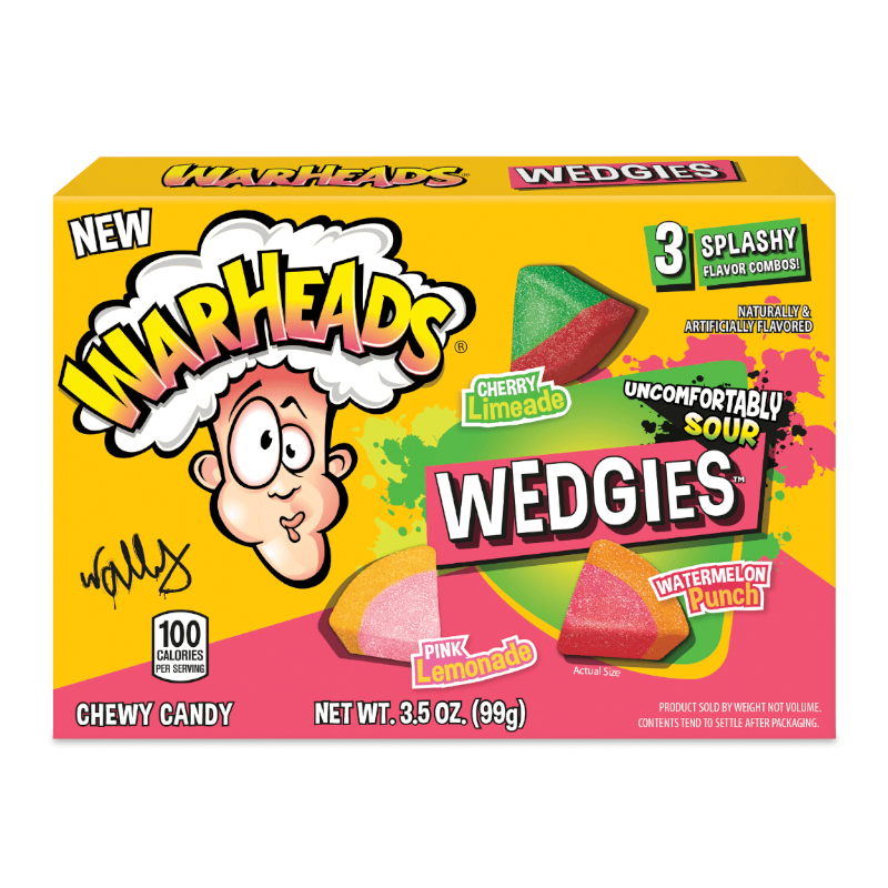 Warheads Wedgies Theatre Box 3.5oz (85g) 12CT
