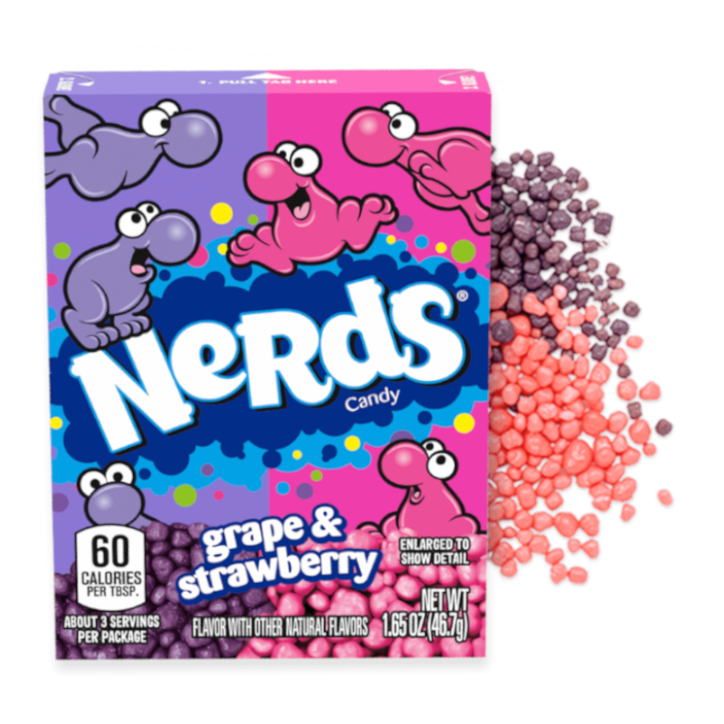 Wonka Nerds Grape/Strawberry 1.65oz - 36CT